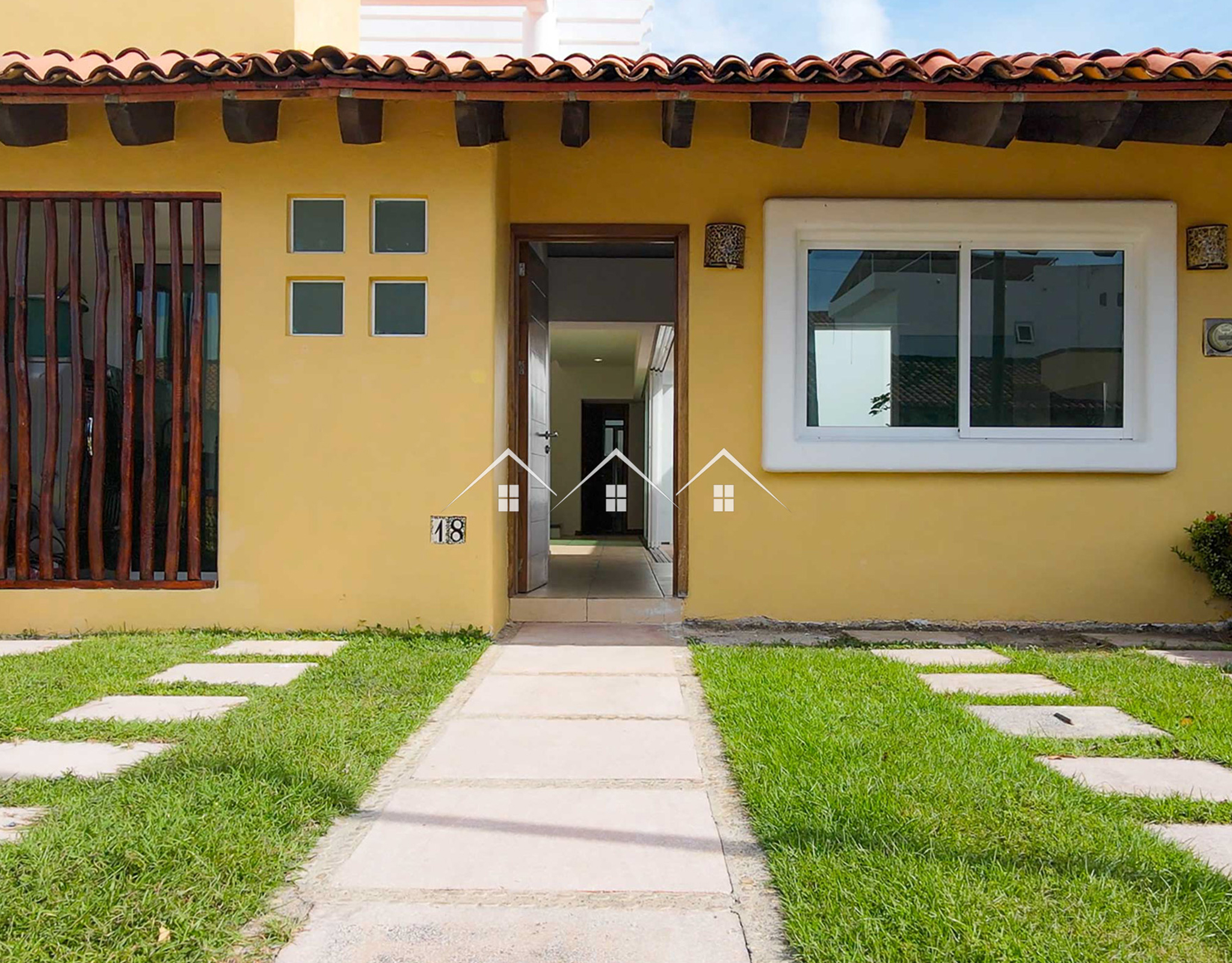 house in bucerías with pool, royal palm, flamingos sports club